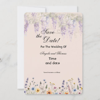 florale Save-the-Date-Karte Save The Date