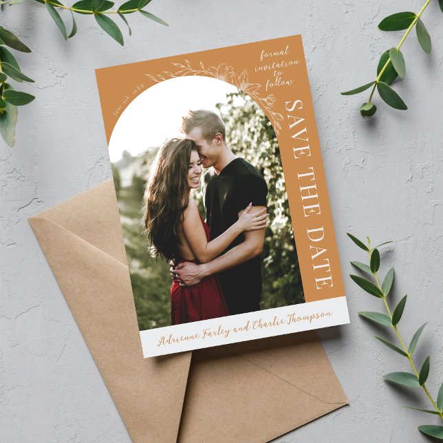 Florale Schlichtheit 1 Aprikosen Orange Save The D Date (Von Creator hochgeladen)