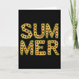 Florale Sommerbrief - Sommerzeit mit Wasserfarbe Karte