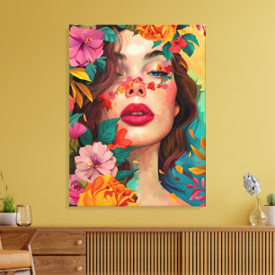 Florale Träumerei Leinwanddruck