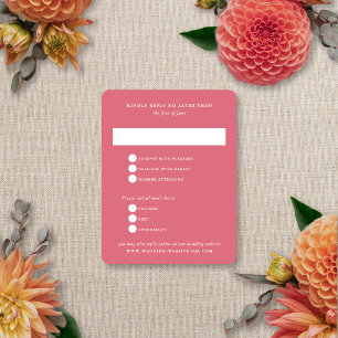 Florale Unschärfe Moderne Elegante Sommer-Herbst-H RSVP Karte