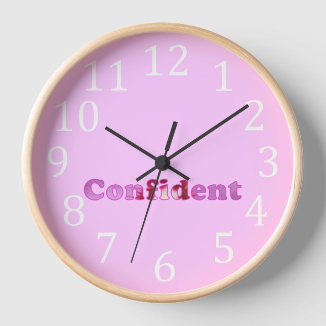 Florale Vertrauensuhr in Rosa  Uhr (Vorderseite)