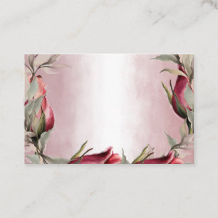 Florale Visitenkarten für Wasserfarben Visitenkarte