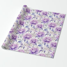 Florale Wasserfarbe - Lavendel lila Peonder