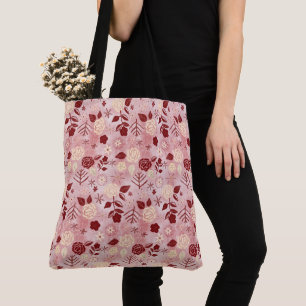 Florale Weihnachtsrosen-Tasche Tasche