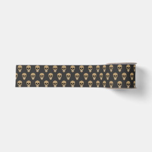 Florale Zuckerschädel Dia de los Muertos Ripsband