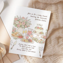 Florales Babyparty-Garten-Brunch-Fest