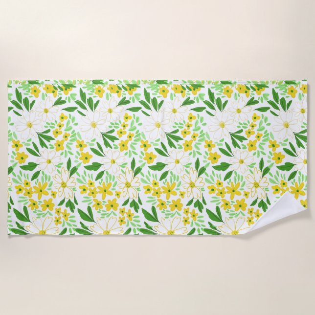 Florales Badetuch (Vorderseite)