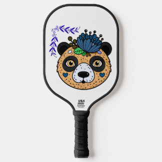 Florales Bären-Pickleball-Schläger Pickleball Schläger