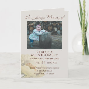 Florales blanches crémeuses Programme funéraire pl