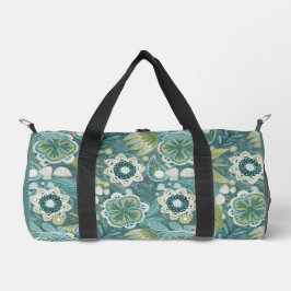 Florales Boho-Botanikmuster Duffle Bag