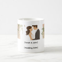 Florales Braut & Bräutigam Paar Geschenk