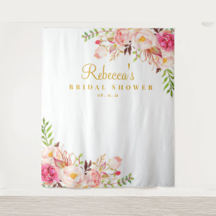 Florales Brautparty-Hintergrundbild, Fotobox Wandteppich