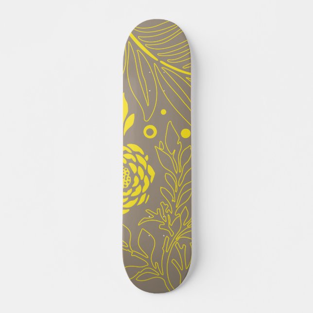 Florales Design 18 Skateboard (Vorne)
