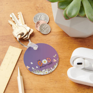 Florales Design Schlüsselanhänger