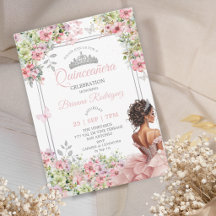Florales Erröten Rosa und Grüner Schmetterling Qui