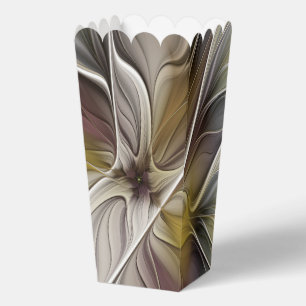 Florales Fraktal, Fantasie-Blume mit Erdtönen Geschenkschachtel