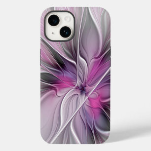 Florales Fraktal Modernes Abstraktes Blumen Pink G Case-Mate iPhone 14 Hülle