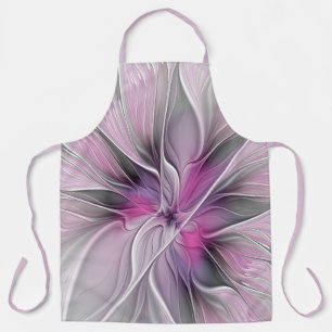 Florales Fraktal Modernes Abstraktes Blumen Pink G Schürze