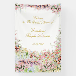florales französisches Garten-Schloss Brautparty-W Banner