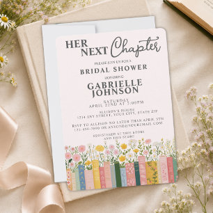 Florales Geschichtenbuch Ihr nächstes Kapitel Brau Einladung