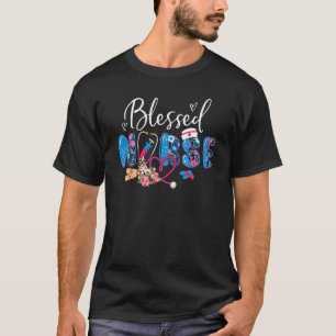 Florales Gesegnetes-Nurse-Week-Krankenpflegeschule T-Shirt