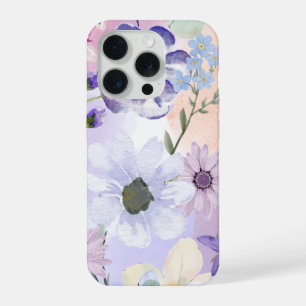 florales iPhone 15 Pro Case, süße Blumen-Telefonhü Hülle