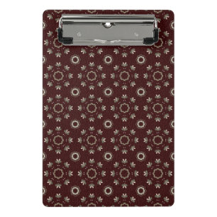 Florales Kabul-Kaffee-Licht-Flash Mini Klemmbrett