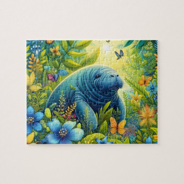 Florales Manatee (Horizontal)