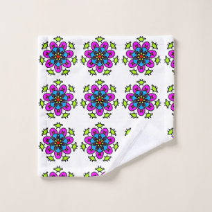 Florales Mandala-Muster Badhandtuch Set