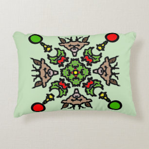 Florales Mandala-Muster Dekokissen