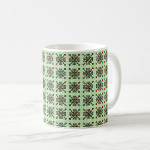 Florales Mandala-Muster Kaffeetasse