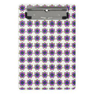 Florales Mandala-Muster Mini Klemmbrett
