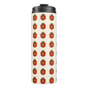 Florales Mandala-Muster Thermosbecher