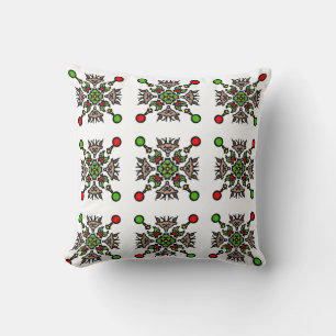 Florales Mandala-Nahtloses Muster Kissen