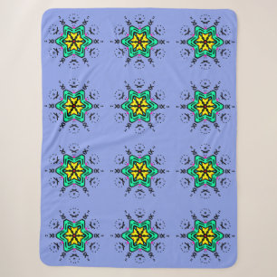Florales Mandala-Nahtloses Muster Sherpadecke