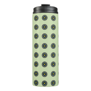 Florales Mandala-Nahtloses Muster Thermosbecher