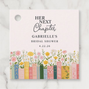 Florales Märchenbuch Ihr nächstes Kapitel Brautpar Geschenkanhänger