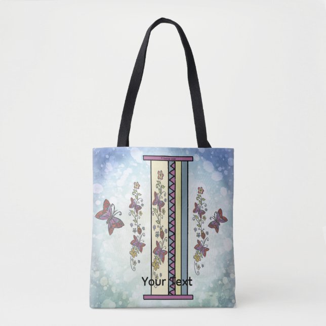 florales Monogramm I Tasche (Vorderseite)