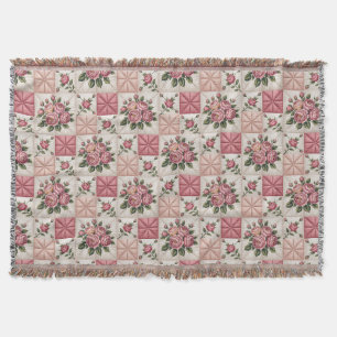 Florales nahtloses Muster, Rosen nahtloses Muster Decke