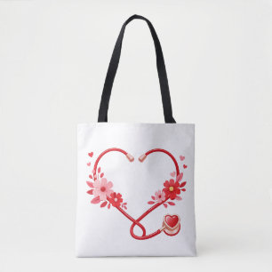 Florales Pflegestethoskop Tasche