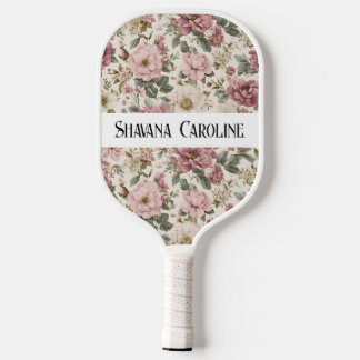 Florales Pickleball-Schläger - personalisierter Na Pickleball Schläger