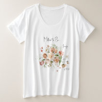 Florales roses, Mère à être, Baby shower fille