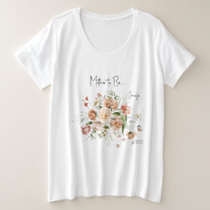 Florales roses, Mère à être, Baby shower fille