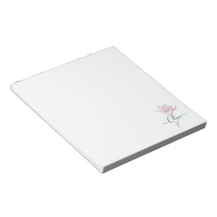 Florales Skizzen-Wasserfarben Notizbuch personalis Notizblock