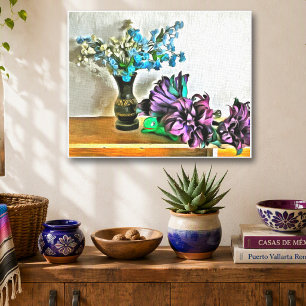 Florales Stillleben Sayulita Mexiko Blumen 2190 Ku Leinwanddruck