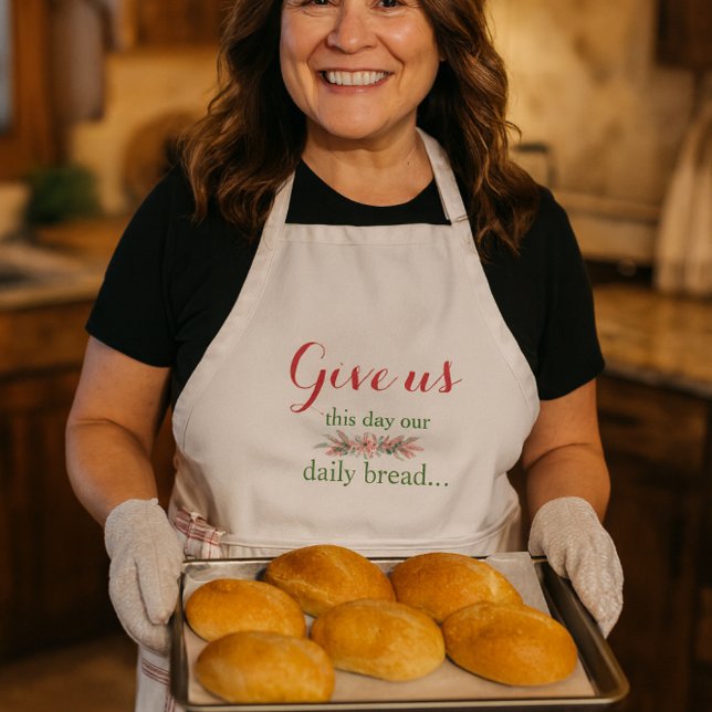 Florales tägliches Brotsgebet Schürze (Von Creator hochgeladen)