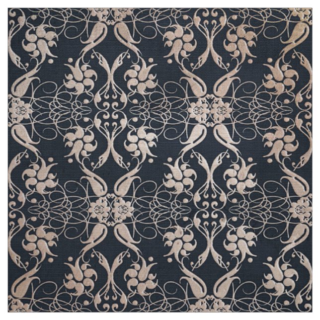florales viktorianisches Muster Stoff (Muster)