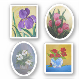 Floralfarben Aufkleber