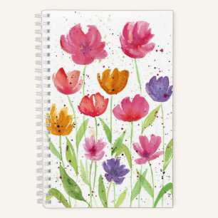 Floralfarben-Notebook / Journal Notizbuch